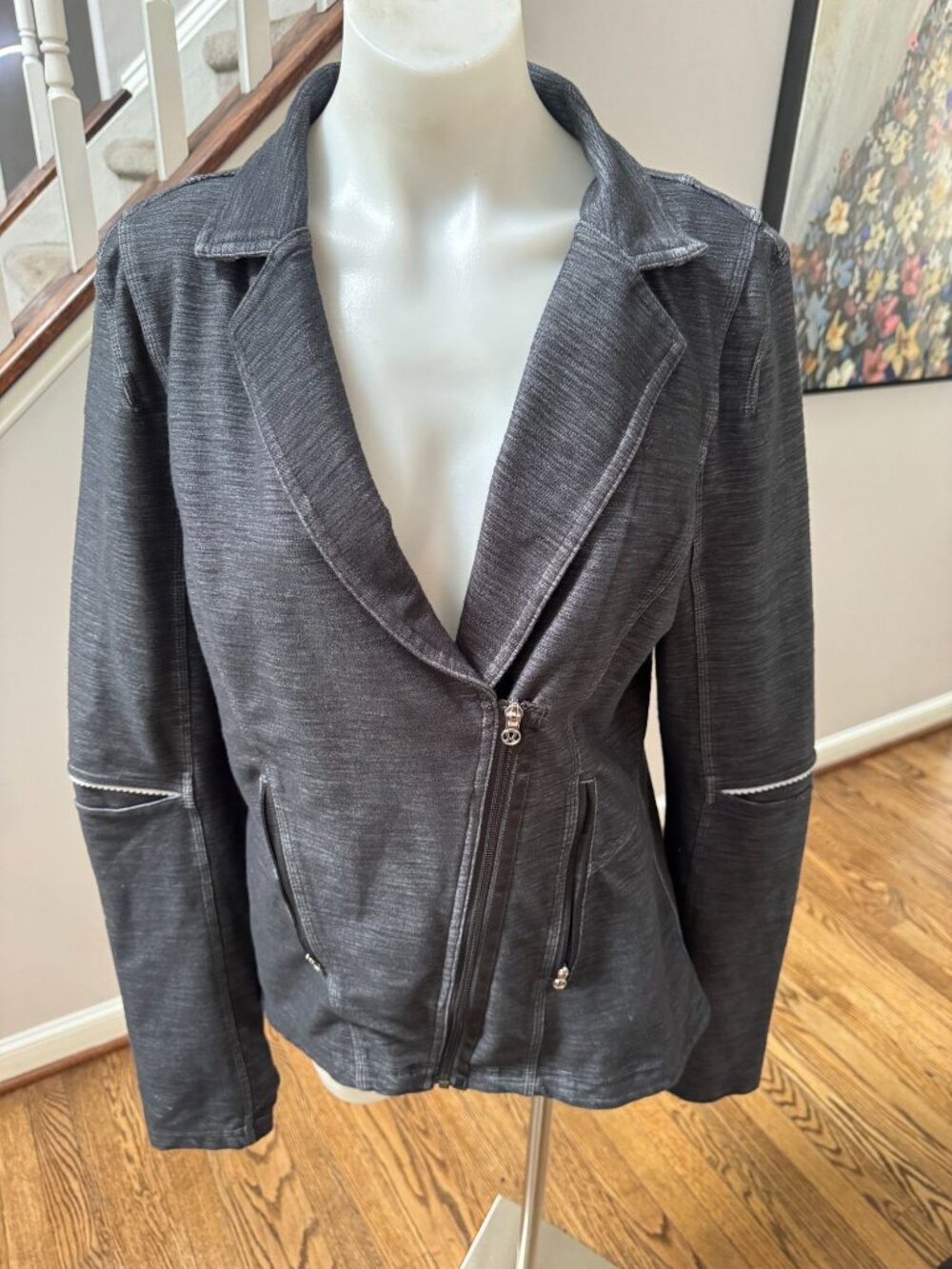 Lululemon Ride On Blazer Jacket Black / Fossil Size 12